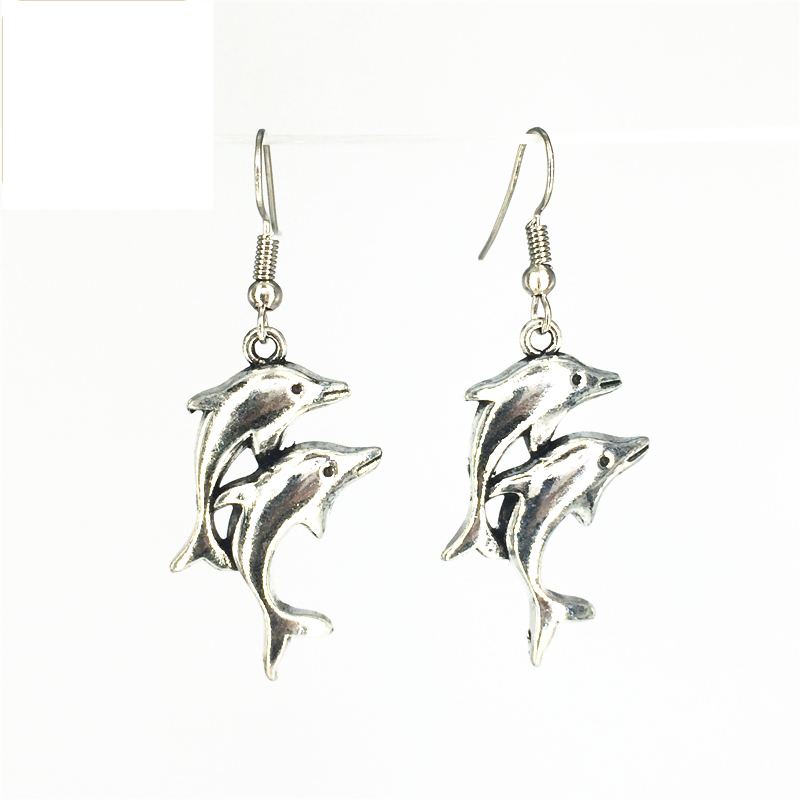 Dolphin Drop Earring