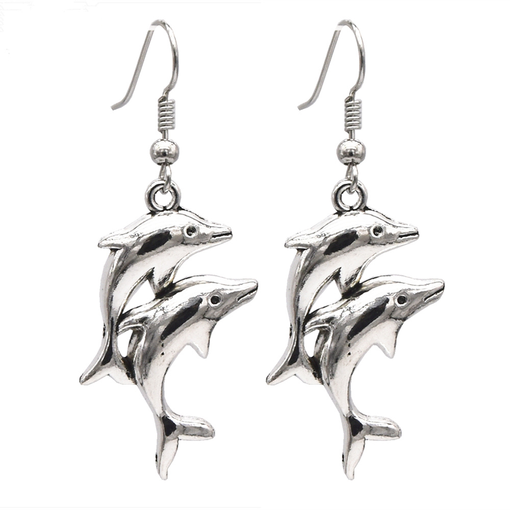 Dolphin Drop Earring