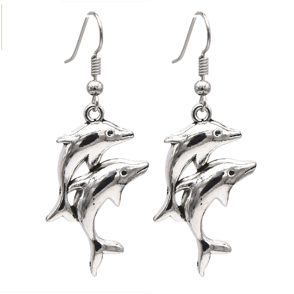 Dolphin Drop Earring