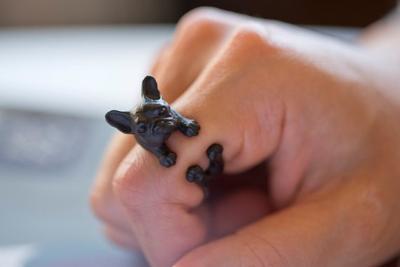 Unisex Cute Dog Shaped Ring