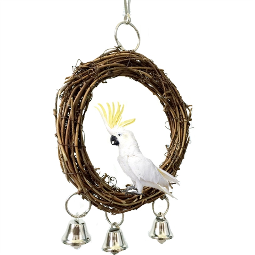 Classic Rattan Swing For Birds